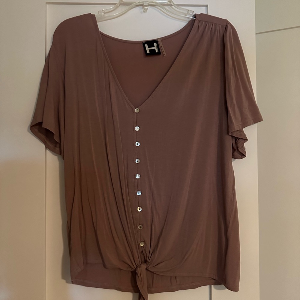 Hudson Mauve Tie Up Top